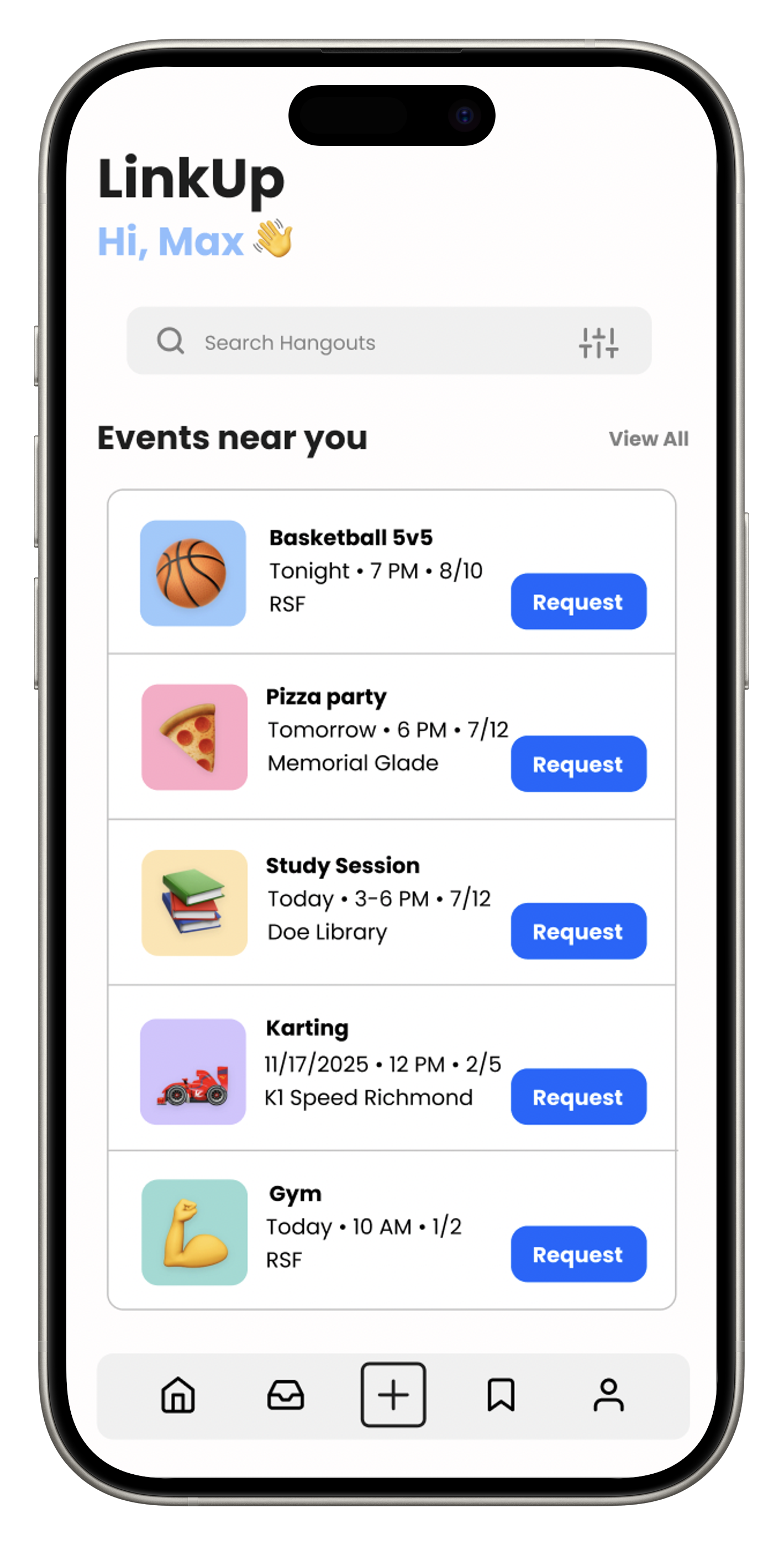 LinkUp mobile app preview