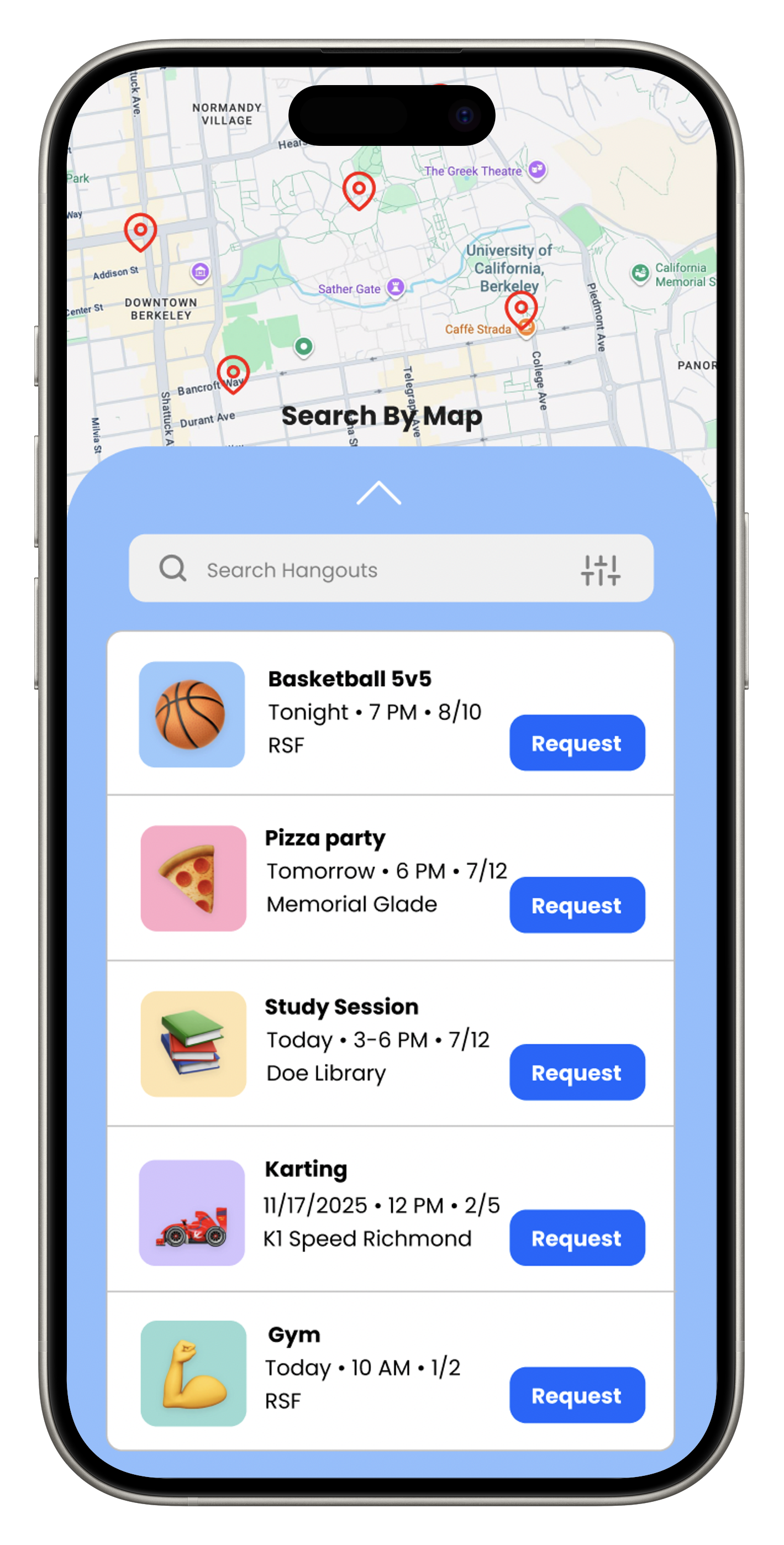 LinkUp Discover feature